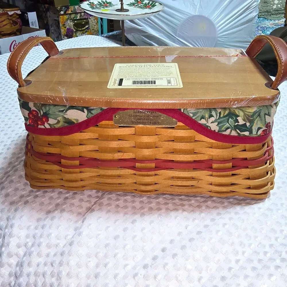 LONGABERGER CLASSIC CHRISTMAS TRADITIONS BASKET SET COMBO